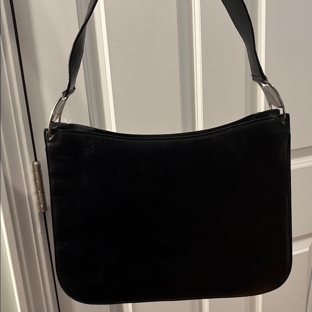 Salvatore Ferragamo Black
Leather Shoulder Bag